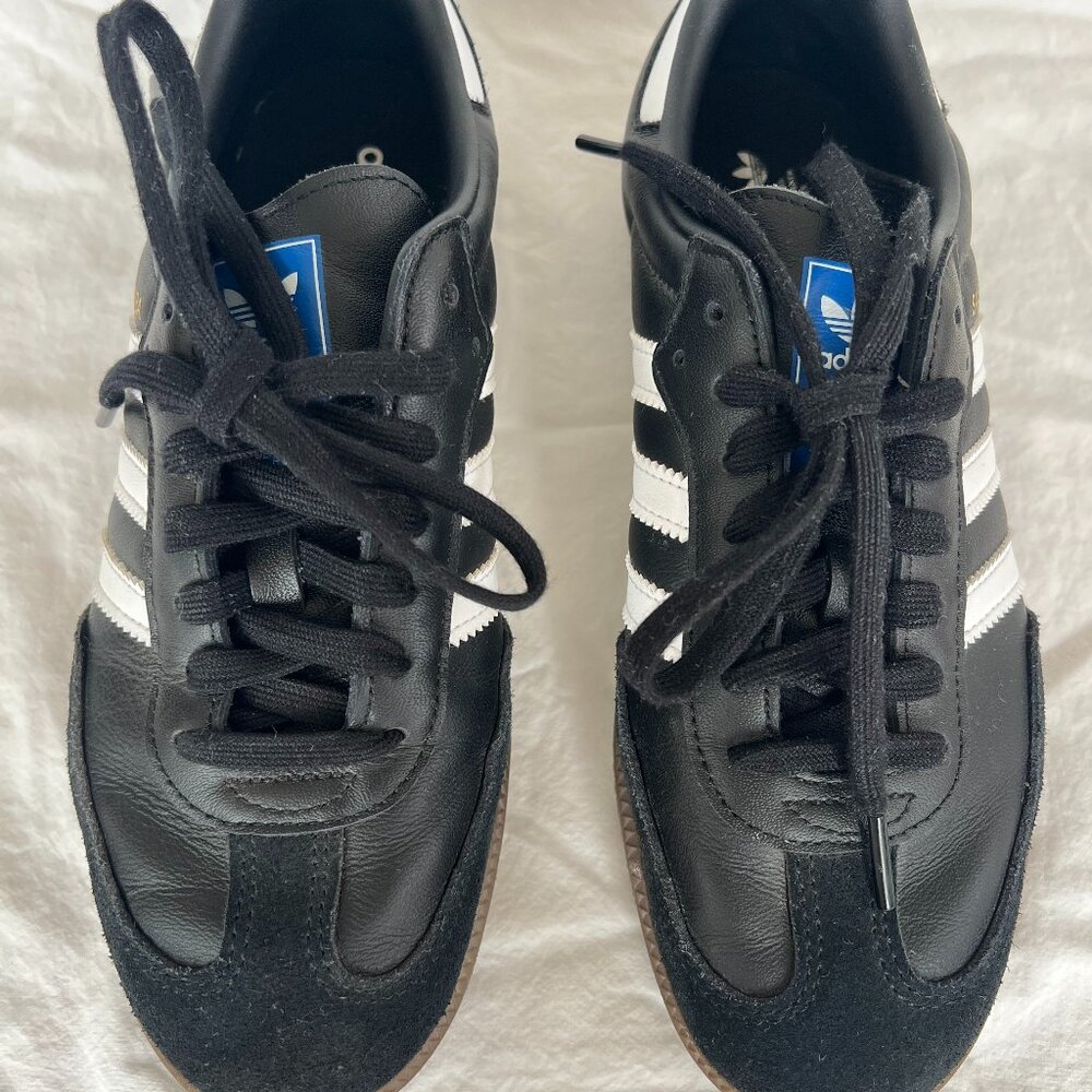 Adidas Originals Sambas OG Core Black / White/ Clear Granite Shoes US 6